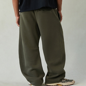 Pantalones Deportivos Casuales para Hombre al por Mayor, Pantalones de Chándal de Felpa de Alta Calidad con Cintura Media, Cierre Elástico, Frente Plano, Servicio OEM - Product Image 4