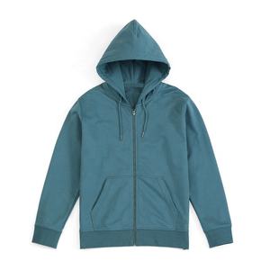 Sweat à capuche personnalisé avec fermeture éclair pour hommes, sweat à capuche en polyester lourd de haute qualité pour hommes, vente en gros de sweats à capuche de style simple pour hommes, 2025 - Product Image 4
