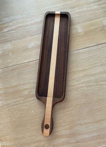 Plateau en bois naturel pour une présentation de nourriture de mariage élégante - Product Image 6