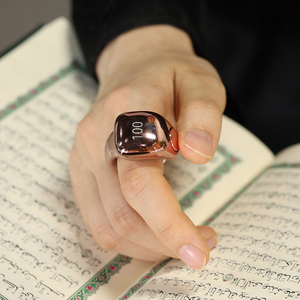 <span class=keywords><strong>Anillo</strong></span> Inteligente Zikr 2026 para la Oración Musulmana - Contador Digital de Tasbeeh con Pantalla OLED y Reloj Despertador con Azan - Product Image 1