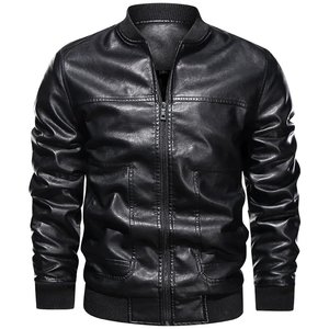 Venta al por mayor más tamaño líder elegante chaqueta de cuero de invierno los hombres a prueba de agua para los hombres - Product Image 5