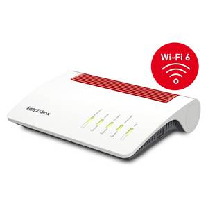Fritz! Router Módem de Banda Dual BOX 7590 Ax, Blanco y Rojo, 20002999 0845263 - Product Image 3