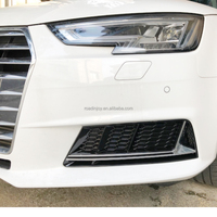 Paire de grilles de phares antibrouillard avant gauche et droite, garniture chromée ABS pour Audi A4 S4 2017-2019