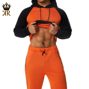 ชุดวอร์มผู้ชาย สีพื้น เสื้อคอตั้งแขนยาว กางเกงขายาว ชุดวอร์มสองชิ้น - Product Image 6