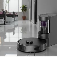 Aspirateur robot et serpillière HEPA Filter LDS SLAM avec modes de nettoyage humide et sec, électrique, pour usage domestique et hôtelier