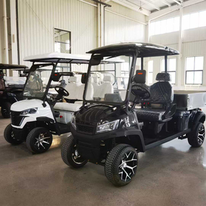 Voiturette de golf électrique 4 places, luxe, acier, sièges confortables, longue autonomie, batterie lithium, propulsion arrière, vitesse maximale 25 mph - Product Image 4