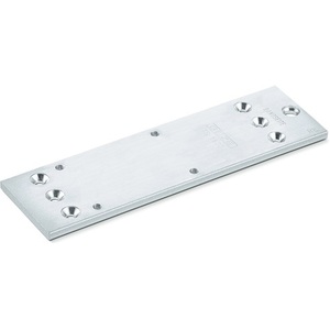 แผ่นยึดสีเงินสำหรับม่านบังตาและบานประตูรุ่น TS 2000 NV และ NV BC โดย GEZE - Product Image 1