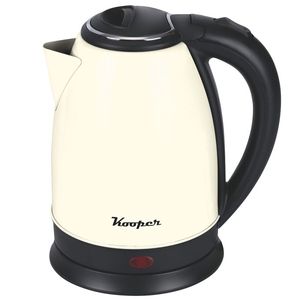Bollitore Elettrico Portatile Kooper 1.8 L Color Avorio in Acciaio Inox 304 con Controllo Meccanico, Design Senza Fili e Spegnimento Automatico - Product Image 1