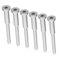 Kit de garde-corps à câble invisible HIMOWAY, tendeur à sertir en acier inoxydable 1/8 po pour poteaux en bois ou en métal, quincaillerie pour garde-corps à câble