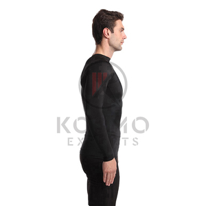 Logo personnalisé Mens Rash Guard Compression Gym Shirts avec manches longues pour le surf BJJ MMA-Sublimé - Product Image 3