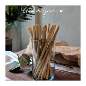 Reusable Handmade Bamboo Smoothie Straws with Washable <b>Pouch</b> - Sustainable Choice for Daily Use /Hot Selling Bamboo Straws - Product Image 6