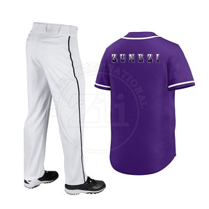 Ensembles d'uniformes de baseball sur mesure de haute qualité, grande taille, durables et respirants pour hommes - Product Image 2