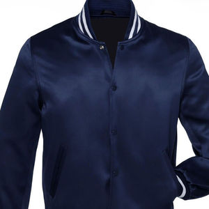 Custom Windproof <b>Wool</b> Varsity Jacket with Leather Sleeves for Men and Women - Ideal for Outdoor Sports Varsity Jacket for man - Product Image 4