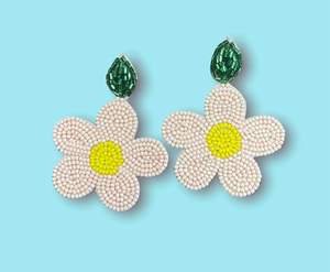 Lightweight Textile Embroidered Earrings Cross-Stitching & <b>Needlework</b> Jewelry - Product Image 2