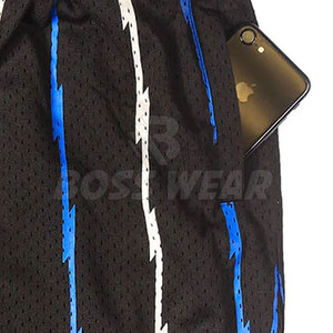 Shorts de sport pour hommes WEAR en coton/mesh, taille élastique, séchage rapide, nouvelle collection, shorts d'entraînement élégants et très demandés - Product Image 6