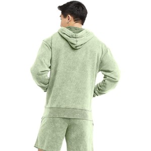 500gms Heavyweight Hoodies Hommes Personnalisé Broderie Logo Goutte Épaule À Capuche Polaire Hoodies Pour Hommes - Product Image 5