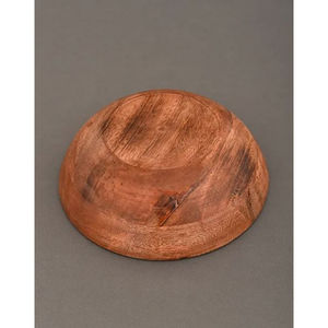 Ensaladera de madera de acacia moderna hecha a mano, natural y sostenible para fiestas, servir sopa, fideos, pegatina esmaltada, diseño Floral - Product Image 4
