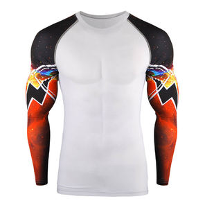 Conception OEM Confortable Séchage Rapide Hommes Fitness Manches Longues Rash Guard Usine Vente Directe Compression MMA Gear pour Arts Martiaux - Product Image 5