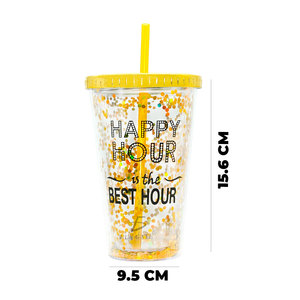 Durable <b>Plastic</b> Tumbler with Straw and Dome Lid - Product Image 3