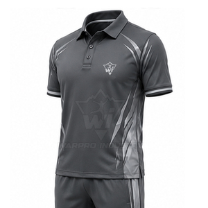 Uniforme de cricket en polyester de qualité supérieure, conçu pour les clubs et les équipes scolaires, tissu respirant et léger, évacuation de l'humidité - Product Image 4