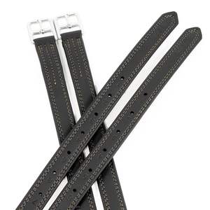 Cuero de Estribo Color Saddle Tan de Alta Calidad con Cadena de Cristal Transparente y Hebilla de Acero Inoxidable para Montar a Caballo, Se Acepta OEM - Product Image 6