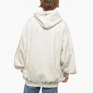 Nuevas Sudaderas con Capucha para Hombre, Estilo Desgastado, Diseño con Apliques, Color Sólido, Ecológicas, para Uso en Exteriores, Personalizables - Product Image 2