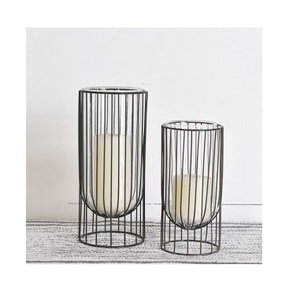 <b>Vintage</b> Export Quality Home Decor Hanging <b>Lantern</b> Most Demanding Brown Color Wire Candle <b>Lantern</b> for Garden Decoration - Product Image 4