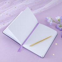 LABON Journal en cuir PU de qualité supérieure A5 avec feuille d'or à pois pour l'écriture créative.