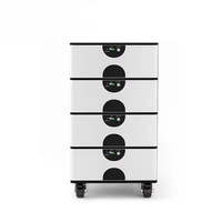 Batterie Lifepo4 empilable OEM Stockage d'énergie domestique 10KW-51.2V Onduleur Sortie AC Blanc 300Ah Capacité Turbine éolienne Énergie solaire