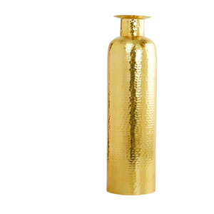 Best Selling QAMAR OVERSEAS Iron Metal <b>Gold</b> Finish Modern Design Floor <b>Vase</b> for Wedding and Home Decor Made in Uttar Pradesh - Product Image 1