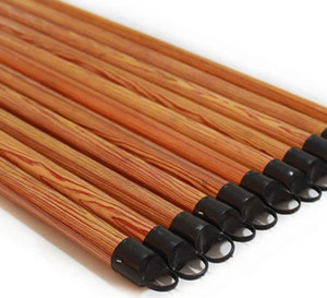 Mangos de escoba de madera de eucalipto de primera calidad, recubiertos de PVC, duraderos y con acabado suave - Product Image 2