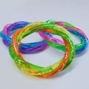 กำไลข้อมือเรซิ่นสีลูกกวาด แฟชั่นกำไลอะคริลิคพลาสติกทรงสี่เหลี่ยม เครื่องประดับจากอินเดีย - Product Image 6