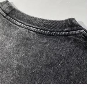 เสื้อยืดผ้าฝ้ายลำลองสำหรับผู้ชายเสื้อยืดผ้าฝ้ายลาย100% สีพื้นซักได้ไซส์ใหญ่พิเศษออกแบบโลโก้ได้ตามต้องการ - Product Image 2