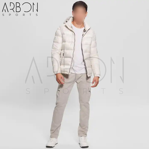 แจ็กเก็ตอุ่นหนาสำหรับผู้ชายเสื้อคลุมขนเป็ดมีฮู้ดแบบลำลองสำหรับฤดูหนาว - Product Image 2