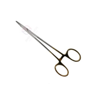 Pince droite / porte-aiguille DeBakey manuelle en acier inoxydable de haute qualité certifiée CE, modèle robuste, instrument chirurgical - Product Image 4