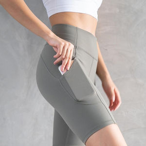 2025 nouveauté couleur unie taille haute respirant sans couture Yoga pantalon Fitness - Product Image 2