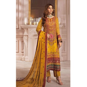Vêtements pakistanais en tissu Georgette de qualité supérieure Salwar Kameez pour femmes pour les occasions de fête de mariage du grossiste indien - Product Image 1