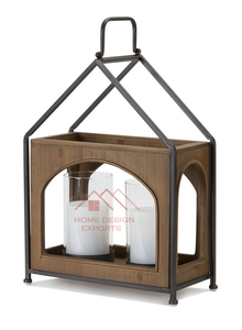 Farol de Metal con Acabado Negro Más Vendido, Farol Decorativo Hecho a Mano para Eid - Product Image 4