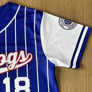 Camiseta de béisbol de alta calidad personalizada botón completo sublimación uniforme para hombres mujeres jóvenes Softball Jersey camisetas de béisbol - Product Image 6