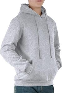 Sudaderas Casuales de Invierno para Hombre, Color Sólido, 100% Algodón, Felpa, Corte Regular, Transpirables, Ecológicas, de Secado Rápido, con Bolsillo, de Alta Calidad - Product Image 3