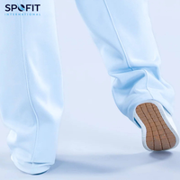 Pantalones Deportivos de Mujer para Invierno, de Color Sólido, con Cordón, Cintura Alta, Estilo Urbano, 100% Algodón, Felpa, Secado Rápido, Talla Grande, Corte Recto