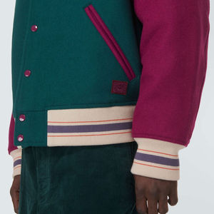 Look chic haut attrayant veste de Baseball patchs de broderie écran et bouffée impression école université Letterman veste - Product Image 6