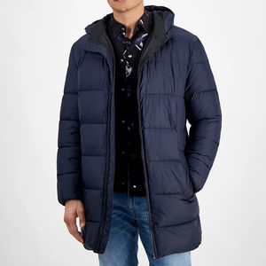 Veste matelassée à capuche pour homme, personnalisable par l'OEM, régulière, d'hiver, respirante, en toile écologique, séchage rapide, pour les aventures en plein air - Product Image 1