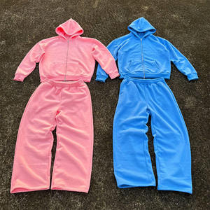 Survêtement pour homme, survêtement ample, unisexe, survêtement, avec fermeture éclair, survêtement surdimensionné - Product Image 5