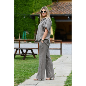 <span class=keywords><strong>Pantaloni</strong></span> in <span class=keywords><strong>lino</strong></span> da <span class=keywords><strong>donna</strong></span> di alta qualità - Product Image 5