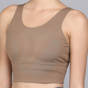 เสื้อชั้นในกีฬาผู้หญิงคุณภาพสูง ระบายอากาศได้ดี เป็นมิตรกับสิ่งแวดล้อม รองรับทรงได้ดี ดีไซน์เรียบง่าย ไซส์ใหญ่ สำหรับกิจกรรมกลางแจ้ง ลดราคา - Product Image 6