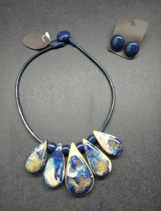 Collier de perles en résine exquise fait à la main pour femmes pendentif irrégulier bohème bijoux esthétiques collier ras du cou de mariage - Product Image 6