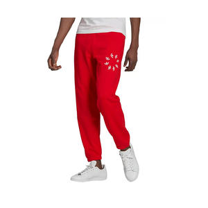 Pantalones deportivos Adidas Adicolor Shattered Trefoil Graphic para hombre, color: rojo, 100% auténticos - Product Image 1