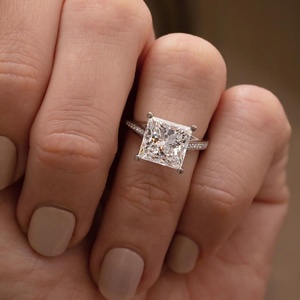 Wholesale Lab Grown Diamond <b>Cushion</b> Engagement <b>Ring</b> Gold Setting Luxury Fine Jewelry Factory Direct - Product Image 4