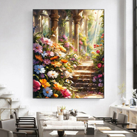 Peinture personnalisée par numéros Fleurs au soleil Kit de peinture personnalisée par numéros